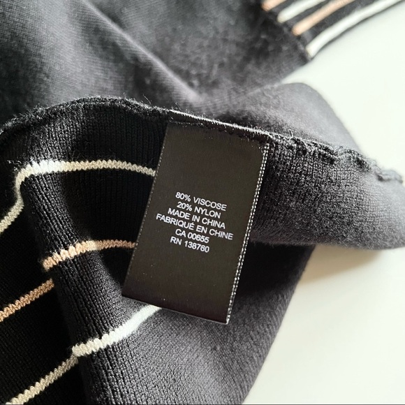 RW&CO Striped Ribbed Knit Long Sleeve Dress Size S - Picture 13 of 15